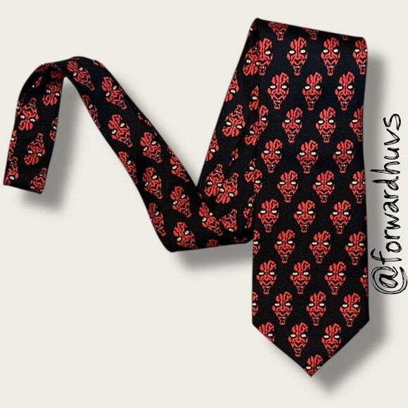 Star Wars Darth Maul Pattern Ties Neck Tie - Picture 5 of 9